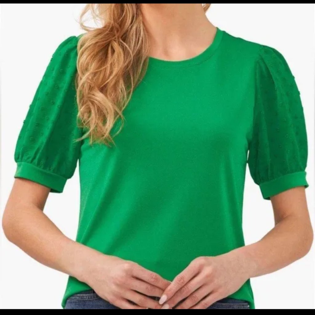 Cece Women’s Short Puffed Sleeve